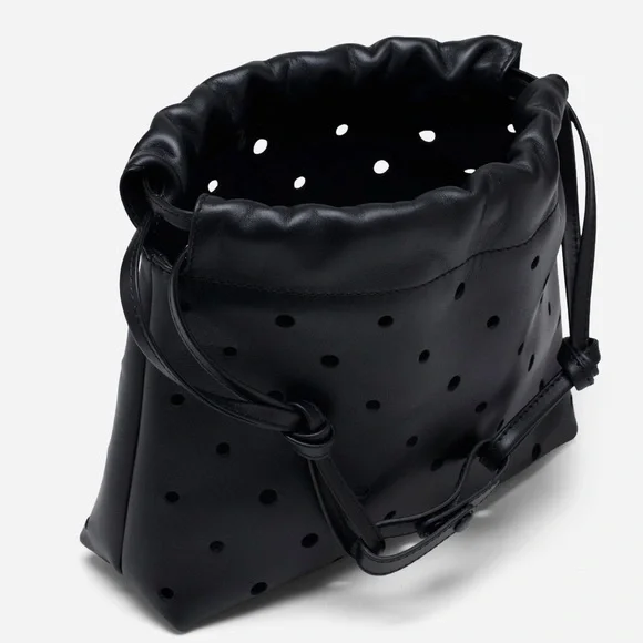 Romy Pouch Perforated Black Leather Bag - Sold Out. BNWT, in box. - Picture 6 of 10